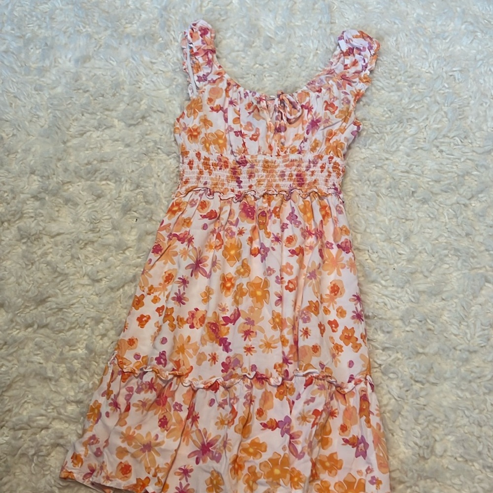 Flower wild fable sundress with tie